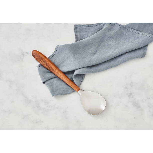 Nambe Curvo Spatola Da Cucina In Acciaio Inox E Silicone - Design Ergonomico E Resistente - Utensile Professionale
